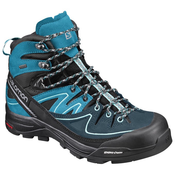 Buty Turystyczne Męskie Salomon X ALP MID LTR GTX® W - Niebieskie / Czarne - Polska (094-IFYJAV)